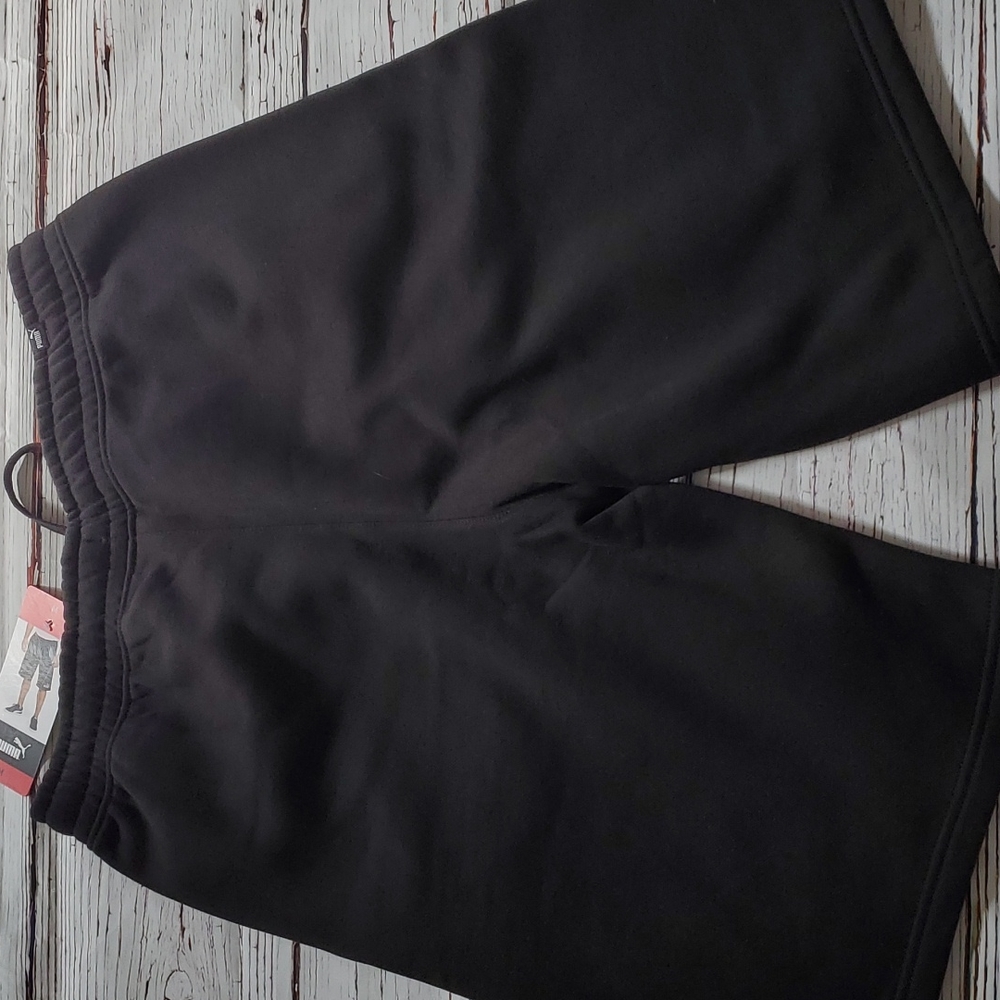 🆕️ PUMA MEN'S FLEECE SHORTS (BLACK OR GRAY) - Picture 12 of 14